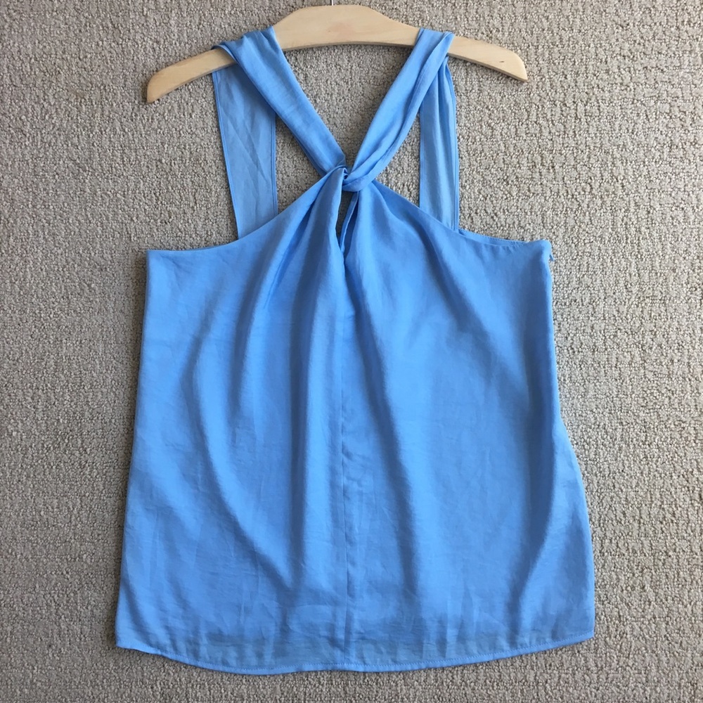 NWT BR Factory Light Blue Blouse